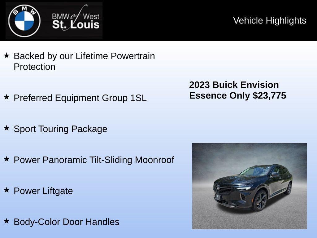 used 2023 Buick Envision car, priced at $23,559