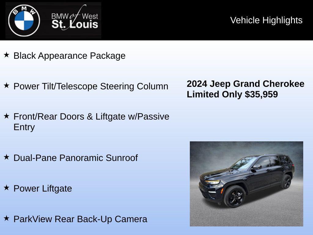 used 2024 Jeep Grand Cherokee car, priced at $34,855