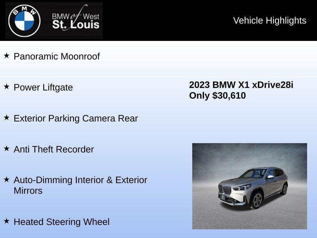 used 2023 BMW X1 car, priced at $29,899