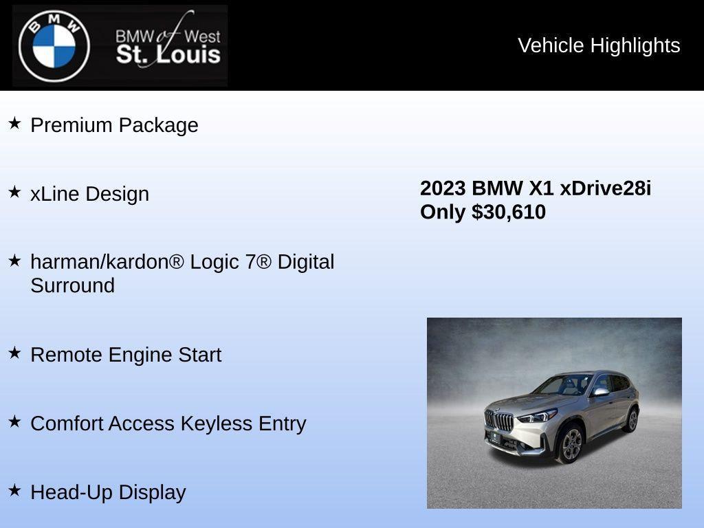 used 2023 BMW X1 car, priced at $29,899