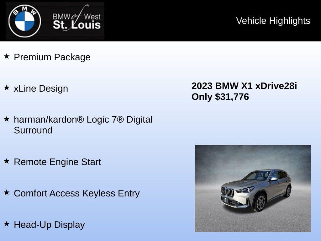 used 2023 BMW X1 car, priced at $31,225