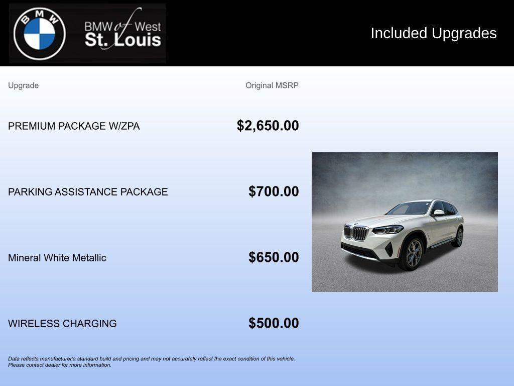 used 2023 BMW X3 car, priced at $36,655