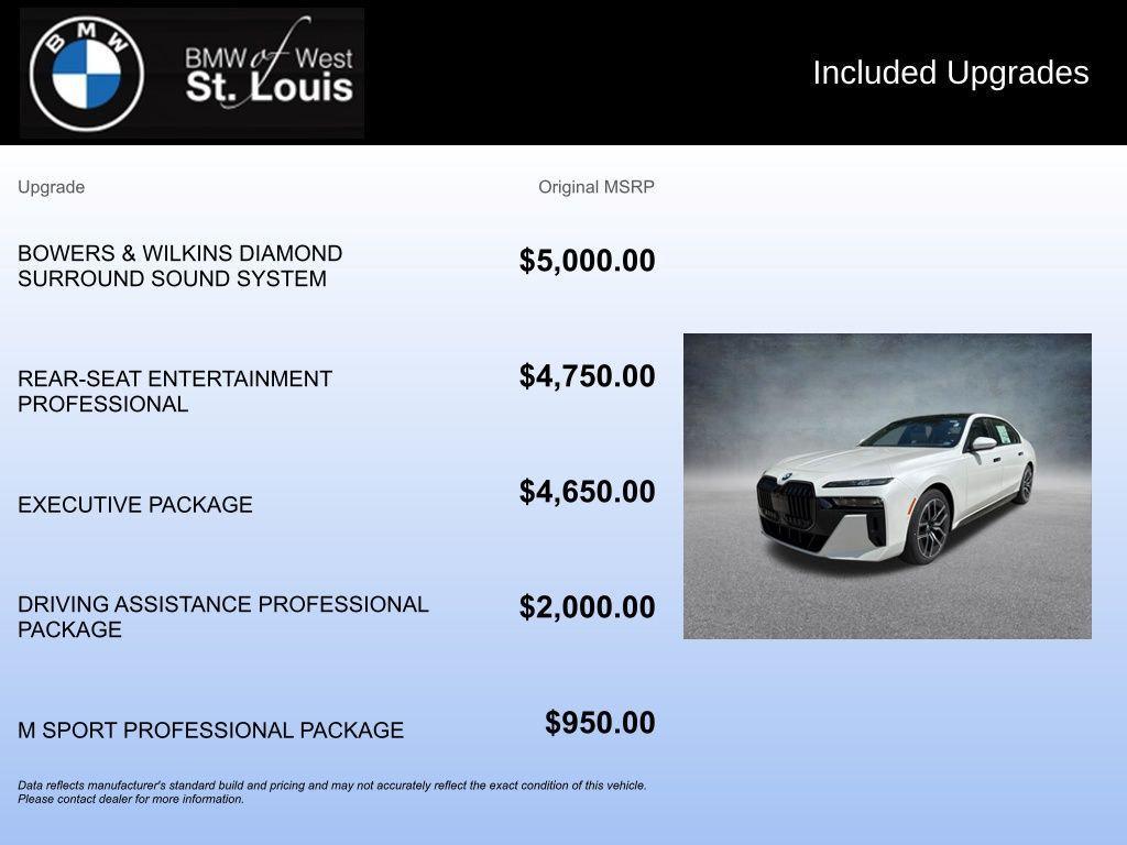 new 2026 BMW i7 car, priced at $143,910