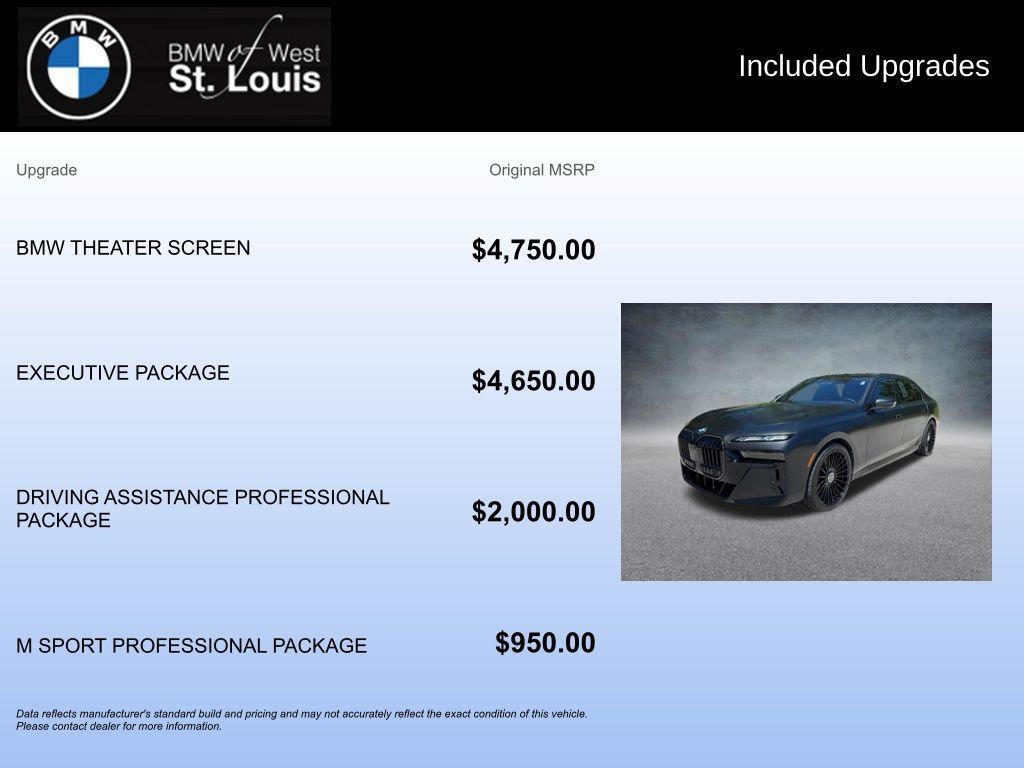 used 2025 BMW i7 car, priced at $114,306