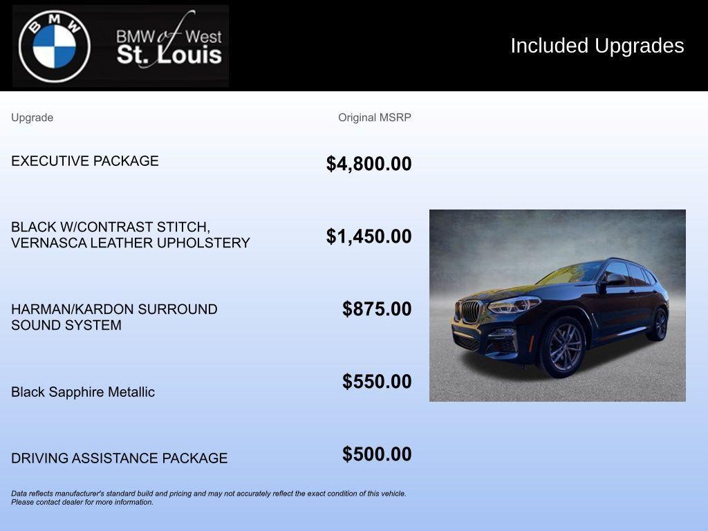 used 2020 BMW X3 car, priced at $28,225