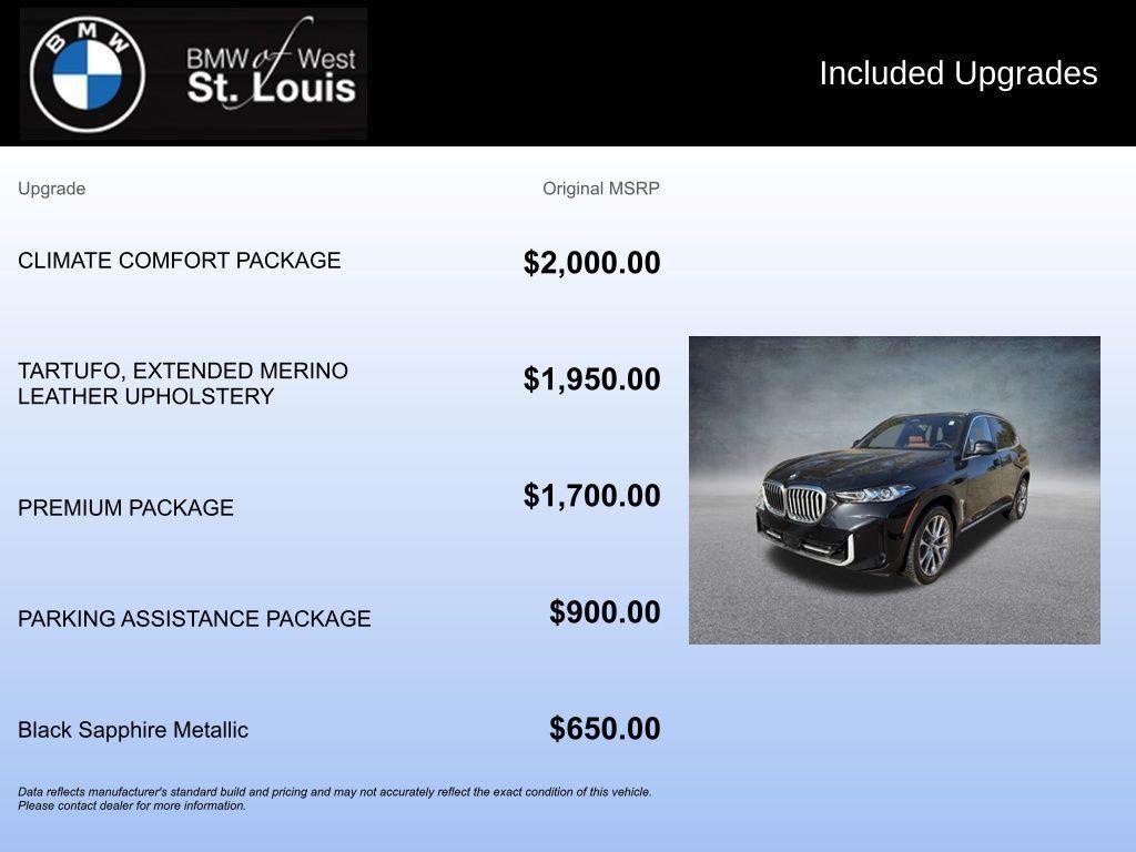 new 2026 BMW X5 car, priced at $78,775