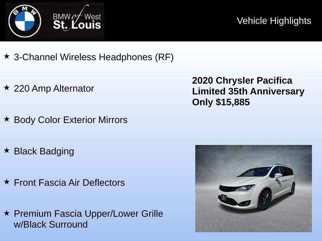 used 2020 Chrysler Pacifica car, priced at $15,885