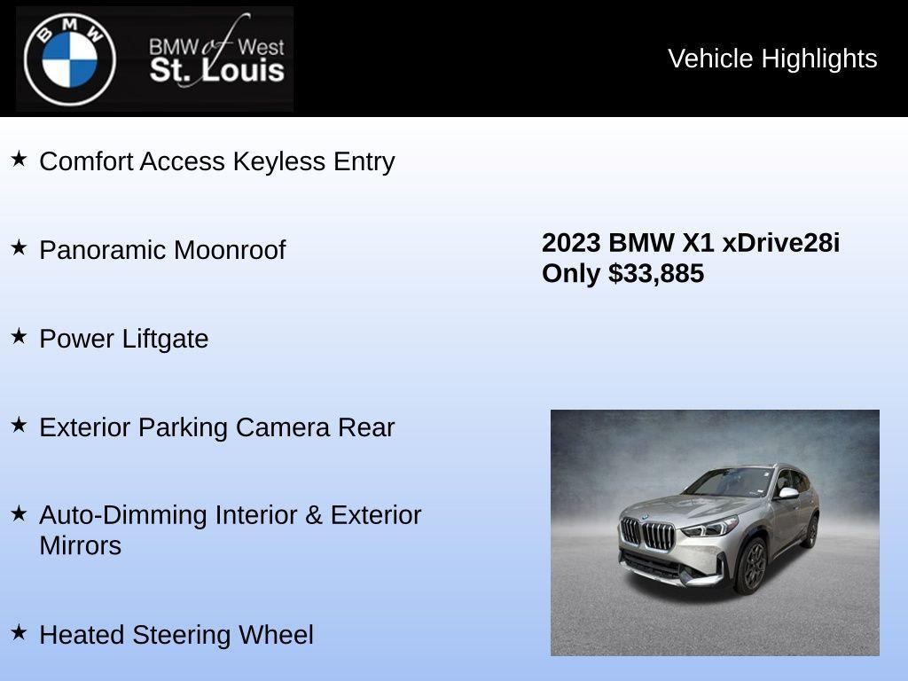 used 2023 BMW X1 car, priced at $31,555
