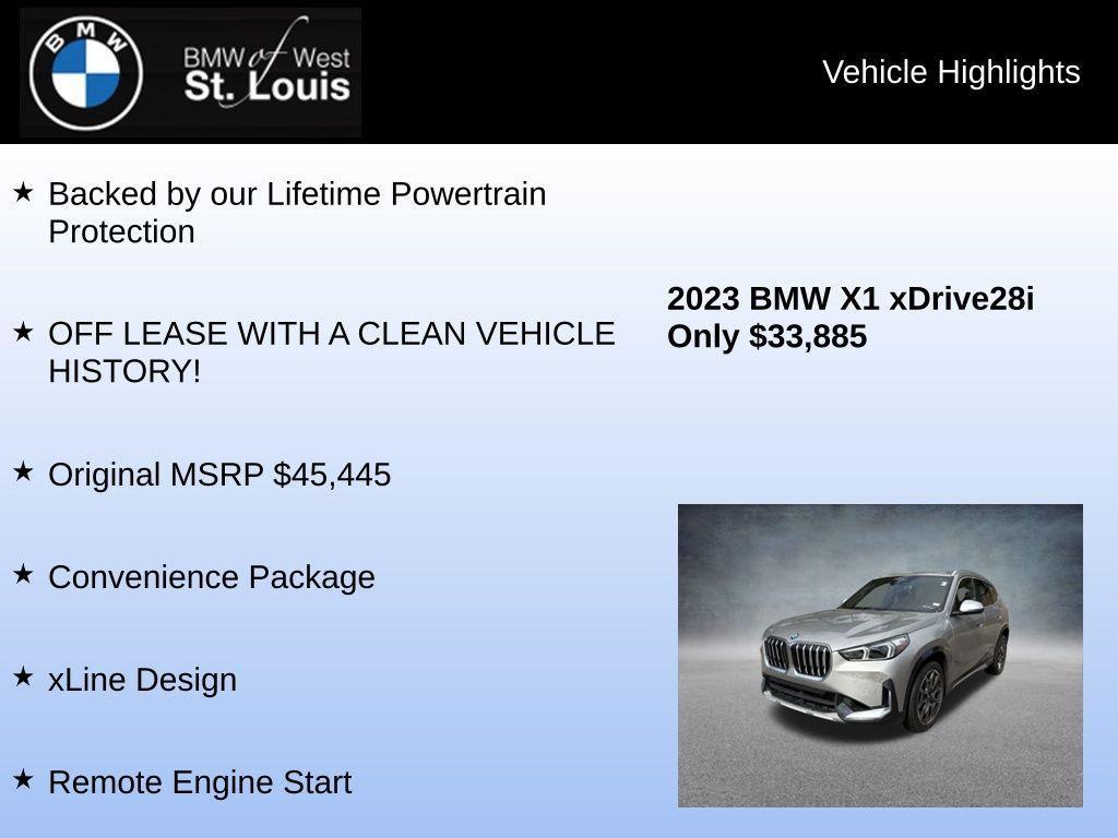 used 2023 BMW X1 car, priced at $31,555