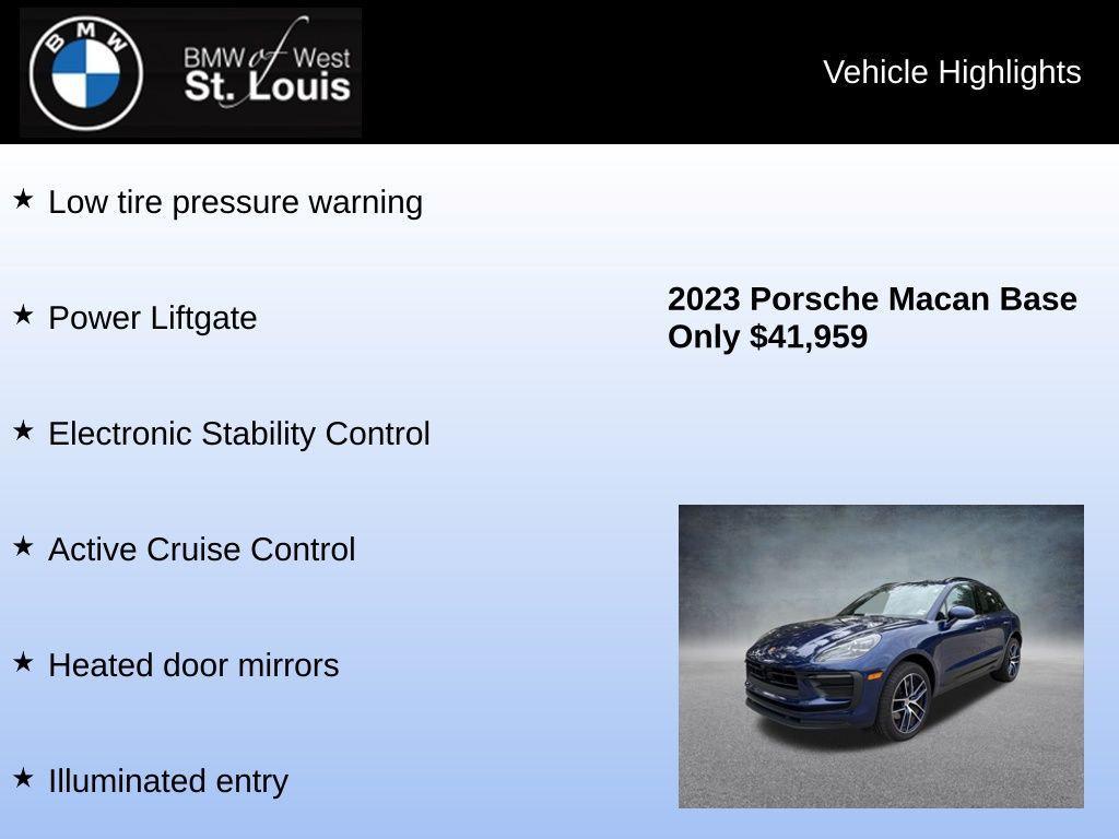 used 2023 Porsche Macan car, priced at $37,959