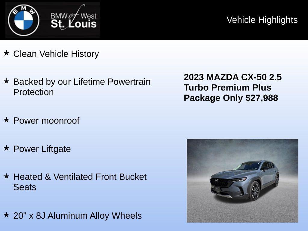 used 2023 Mazda CX-50 car, priced at $28,445
