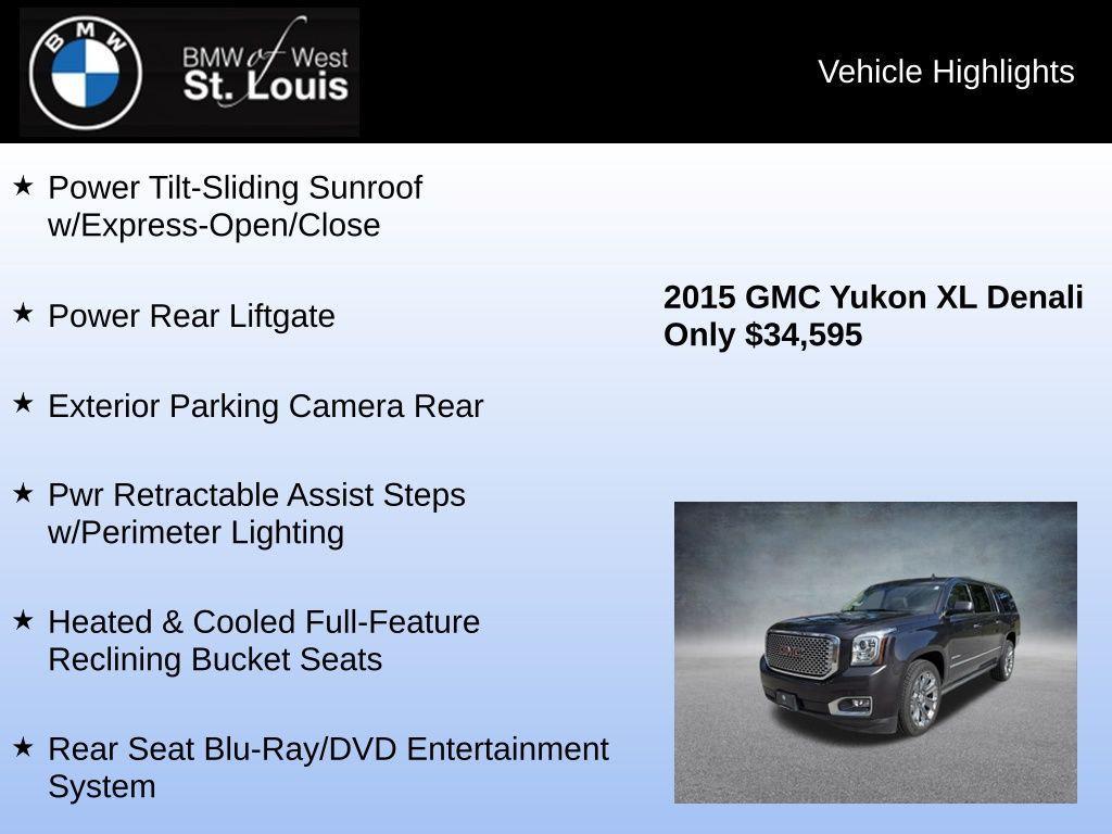used 2015 GMC Yukon XL car, priced at $34,776