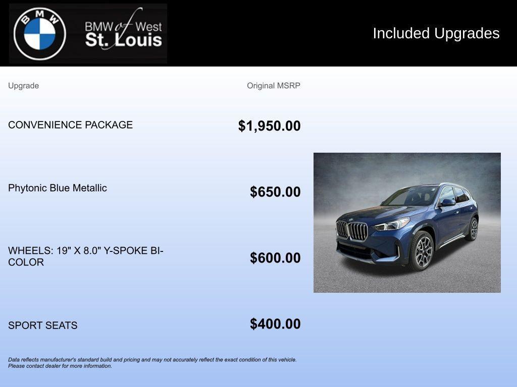 used 2025 BMW X1 car, priced at $37,985