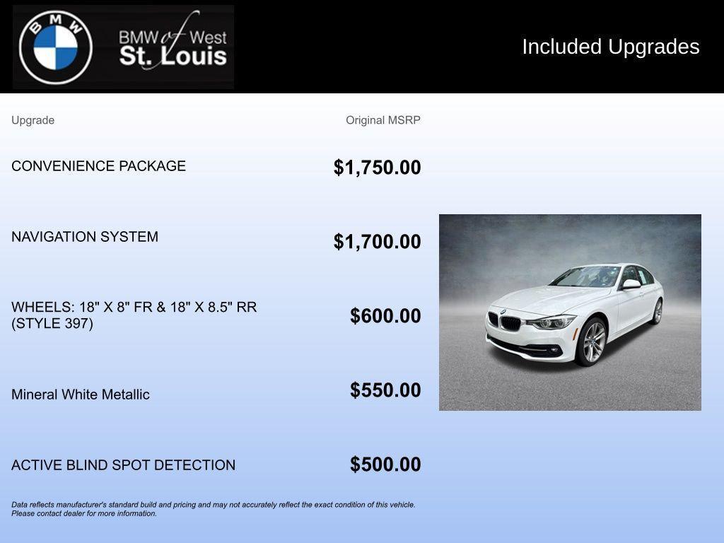 used 2018 BMW 330 car, priced at $13,989