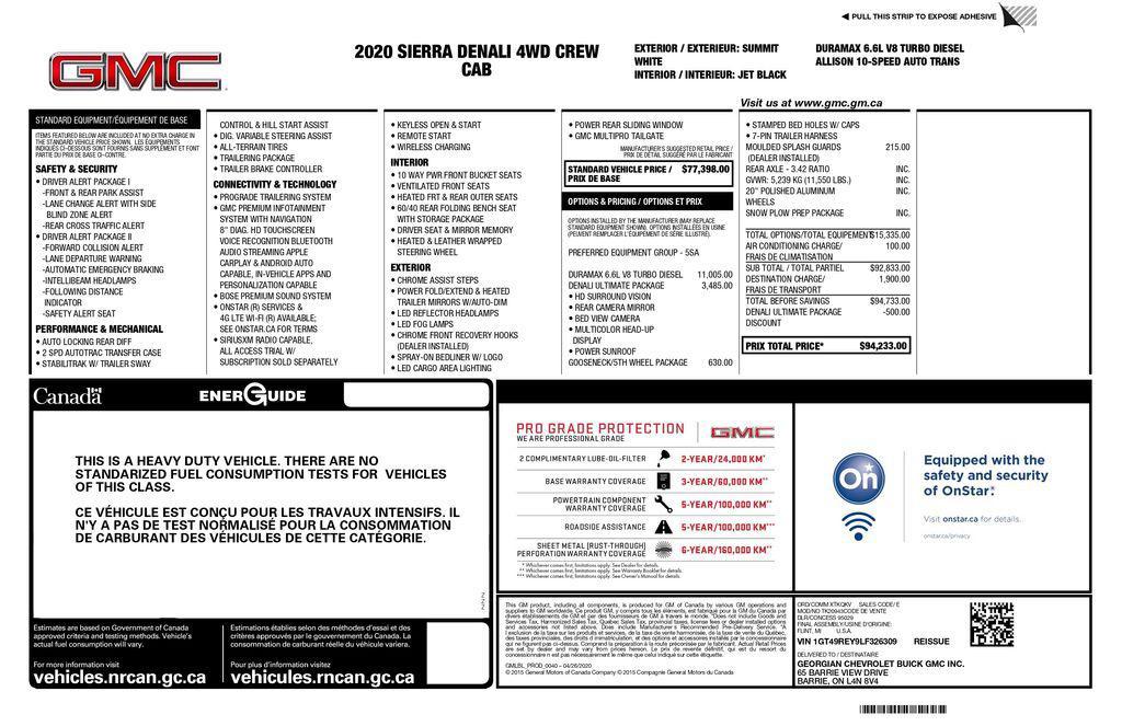 used 2020 GMC Sierra 2500 car, priced at $55,793