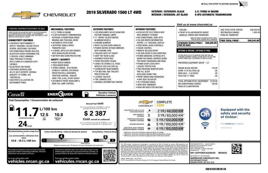 used 2019 Chevrolet Silverado 1500 car, priced at $20,993