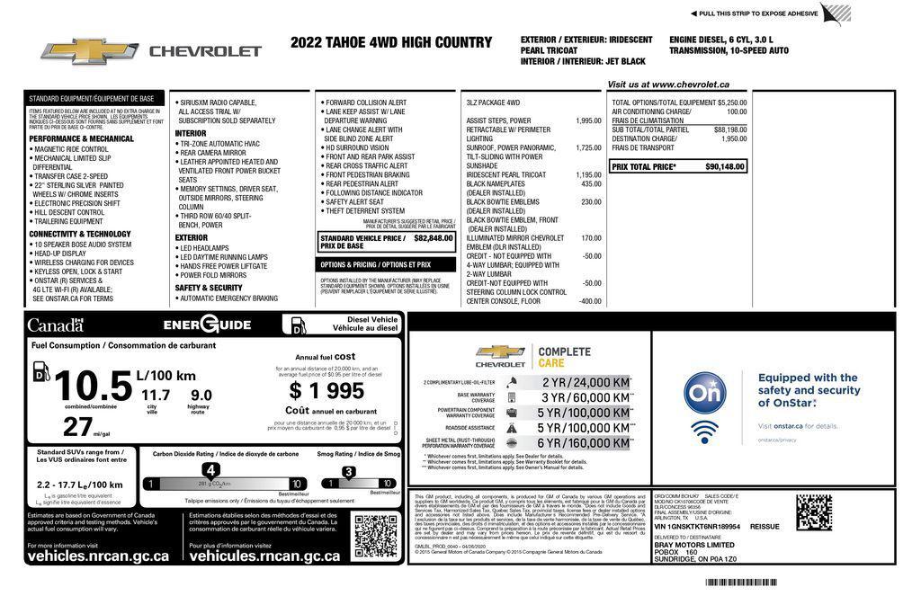 used 2022 Chevrolet Tahoe car, priced at $56,993