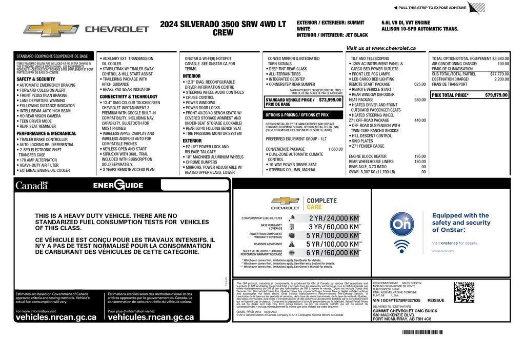 used 2024 Chevrolet Silverado 3500 car, priced at $55,993