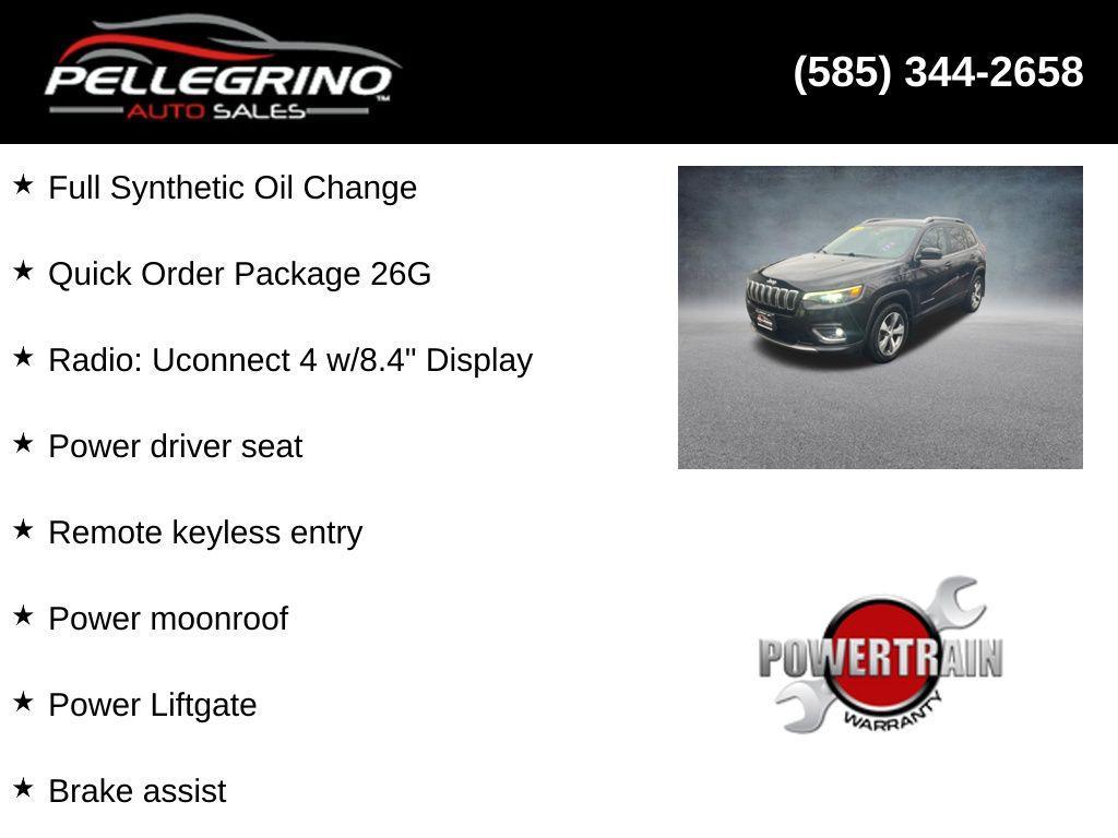 used 2021 Jeep Cherokee car, priced at $19,000