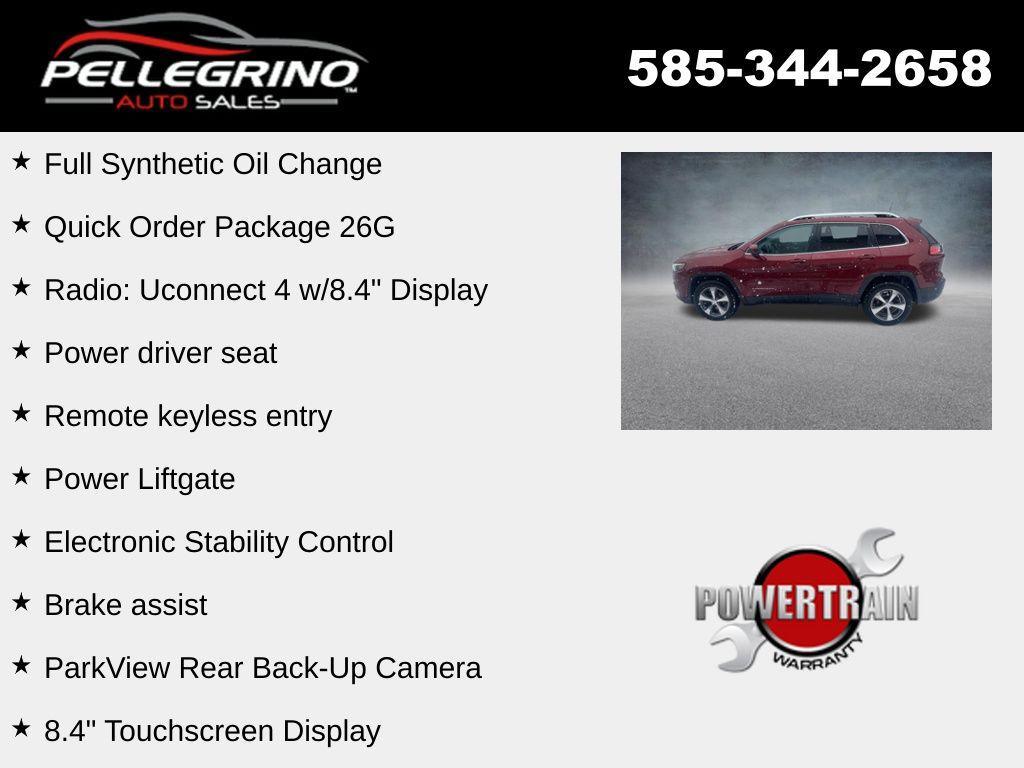 used 2019 Jeep Cherokee car, priced at $16,600