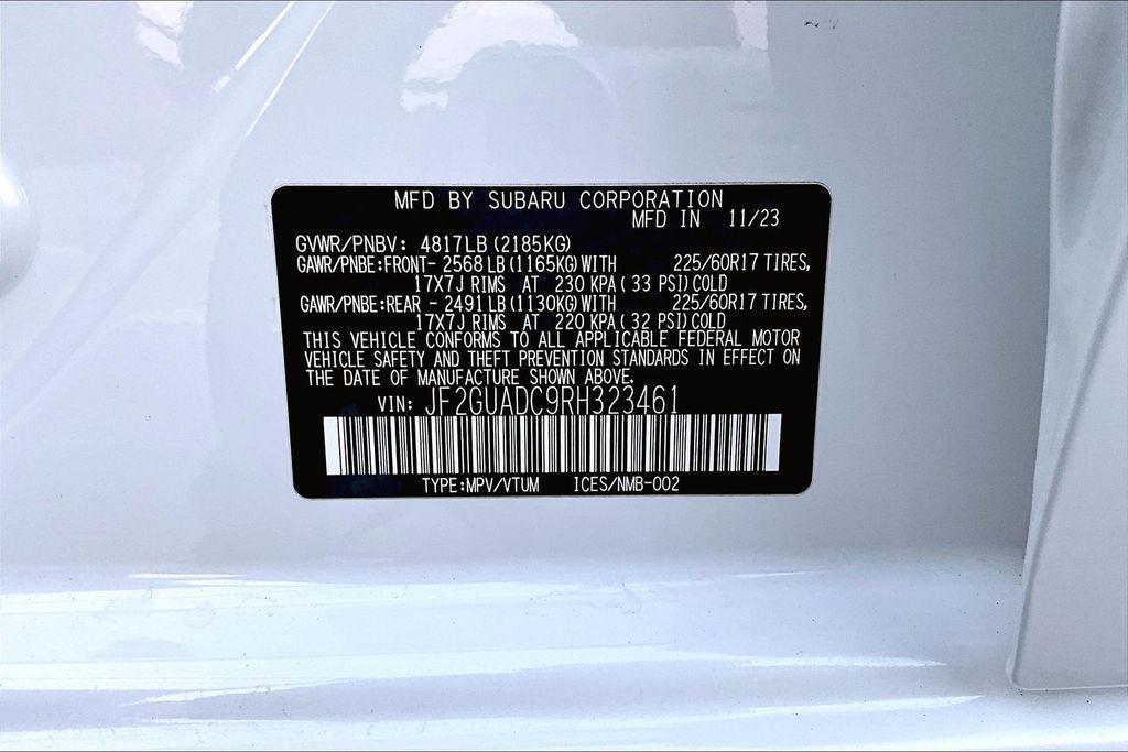 used 2024 Subaru Crosstrek car, priced at $28,569