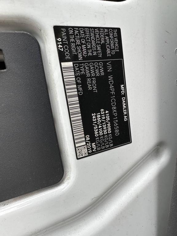 used 2019 Mercedes-Benz Sprinter 2500 car, priced at $14,995