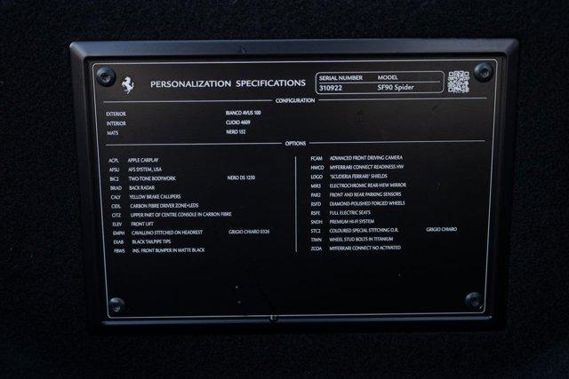 used 2024 Ferrari SF90 Spider car, priced at $569,811