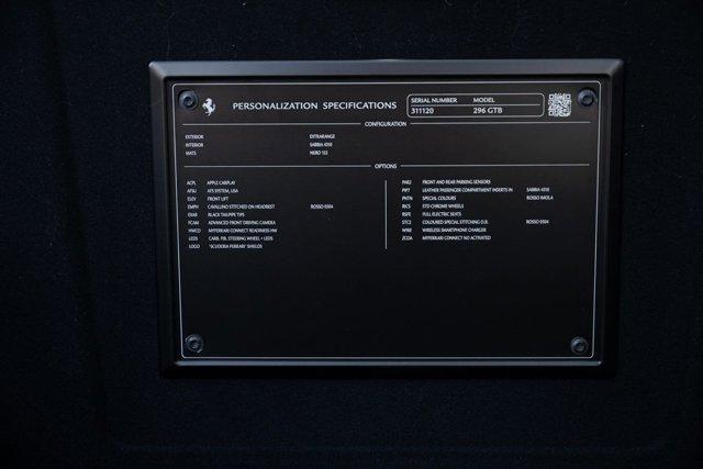 used 2024 Ferrari 296 GTB car, priced at $335,000