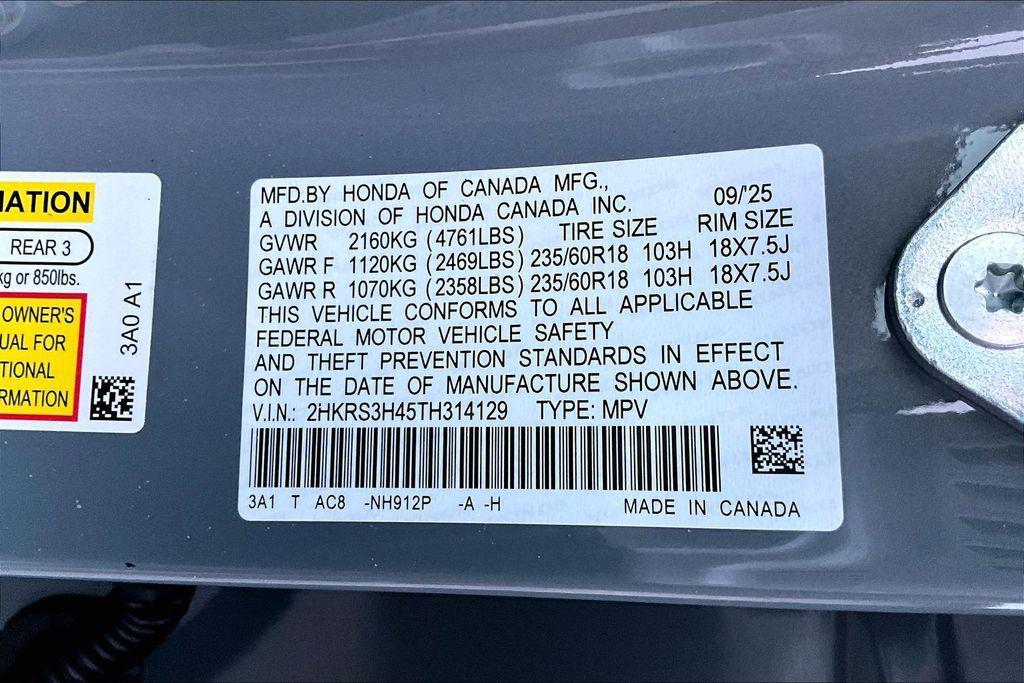 new 2026 Honda CR-V car, priced at $35,055