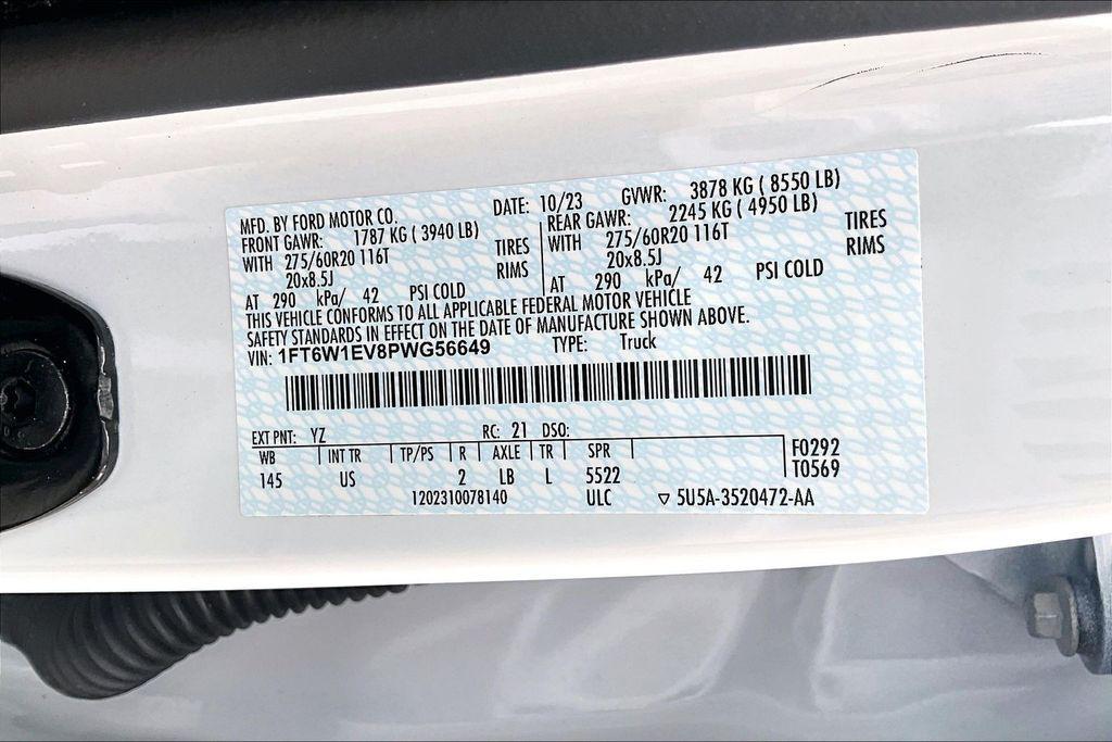 used 2023 Ford F-150 Lightning car, priced at $37,111