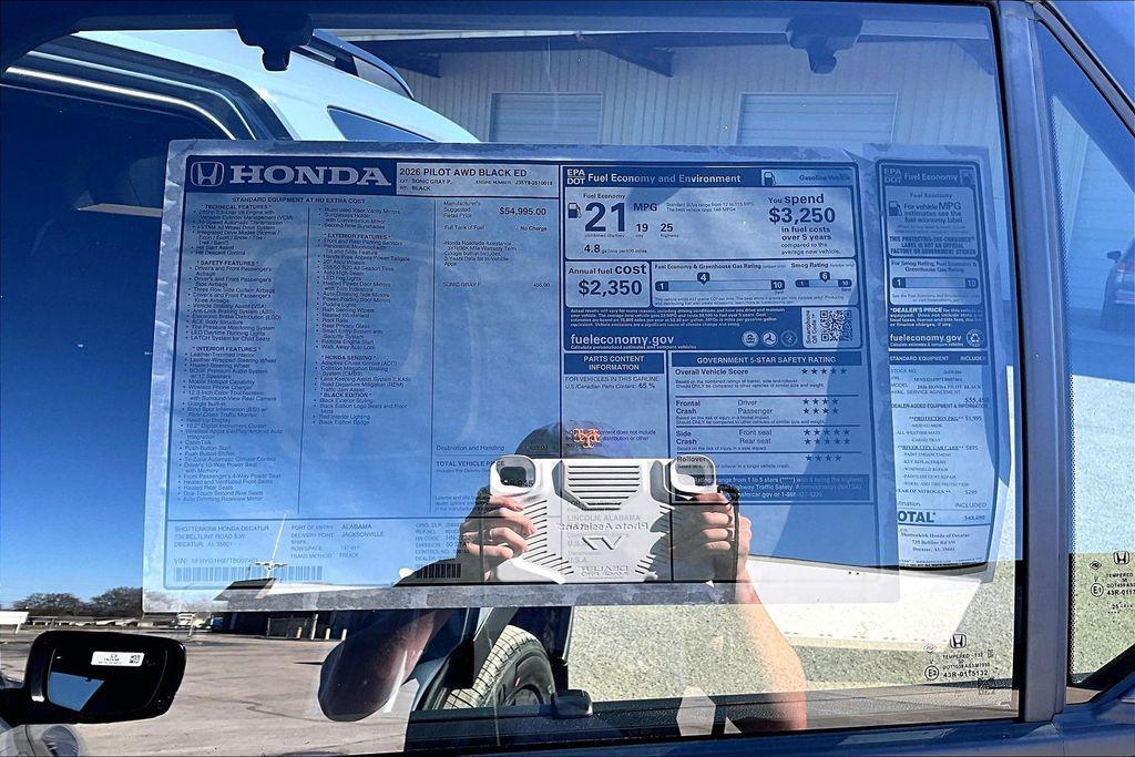 new 2026 Honda Pilot car, priced at $56,945