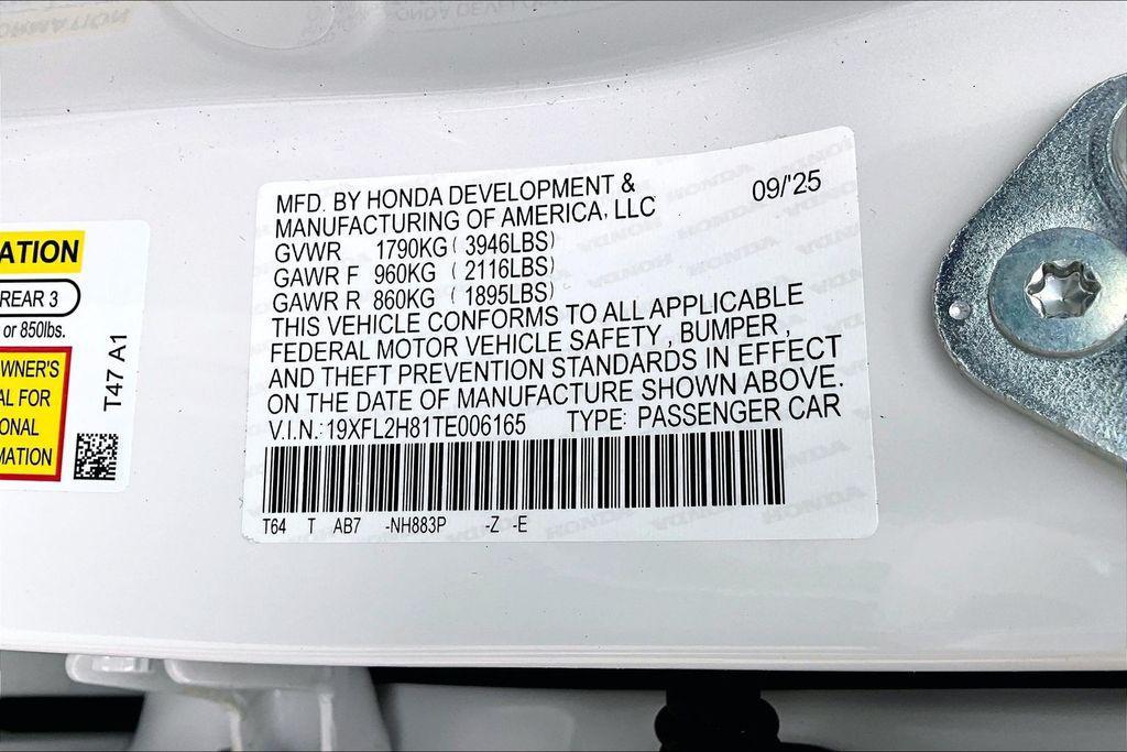 new 2026 Honda Civic car, priced at $29,445