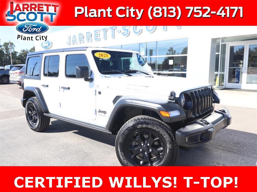 used 2021 Jeep Wrangler car, priced at $26,687