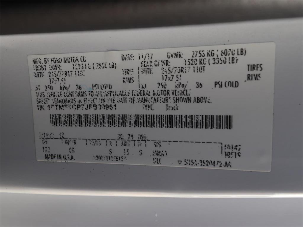 used 2018 Ford F-150 car, priced at $16,343