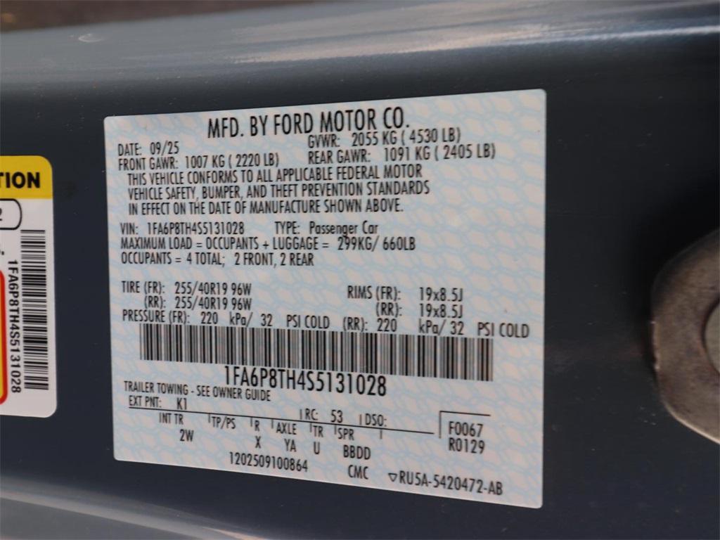 new 2025 Ford Mustang car, priced at $32,437