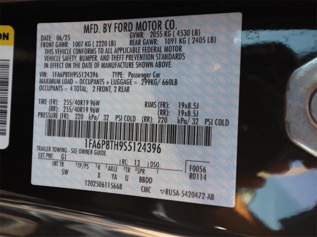 new 2025 Ford Mustang car, priced at $38,276