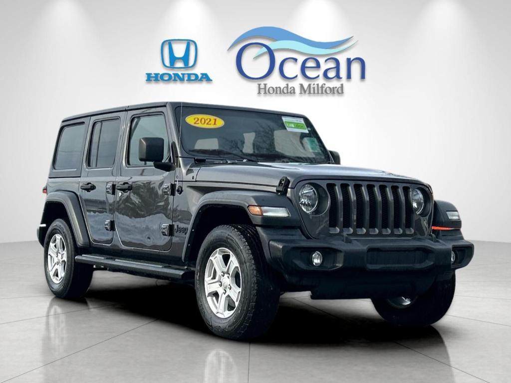 used 2021 Jeep Wrangler Unlimited car, priced at $22,579