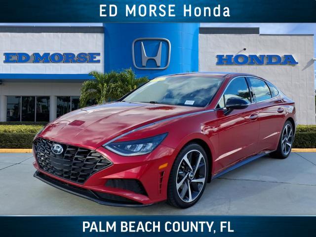 used 2021 Hyundai Sonata car, priced at $17,607