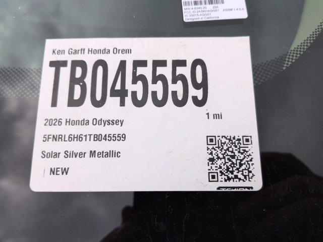 new 2026 Honda Odyssey car, priced at $42,290