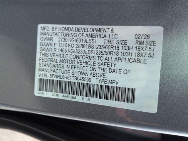 new 2026 Honda Odyssey car, priced at $42,290