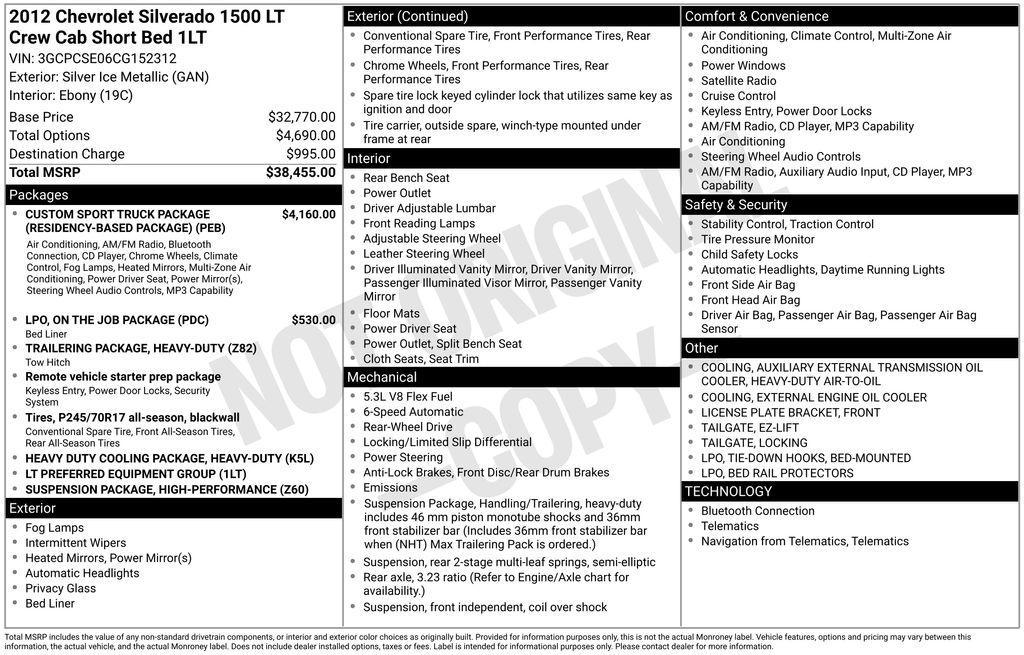 used 2012 Chevrolet Silverado 1500 car, priced at $15,822