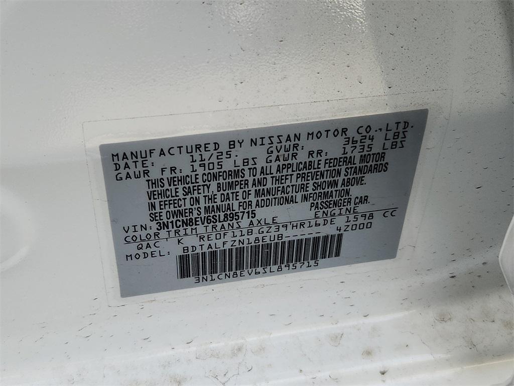 new 2025 Nissan Versa car, priced at $19,802