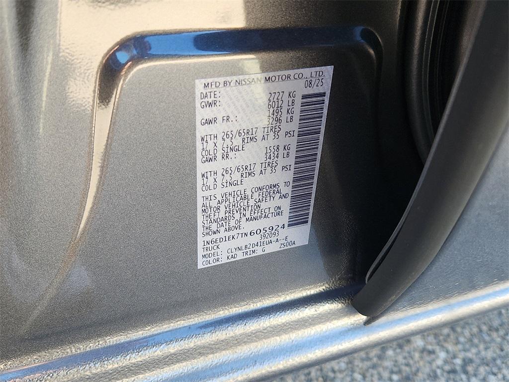 new 2026 Nissan Frontier car, priced at $35,944