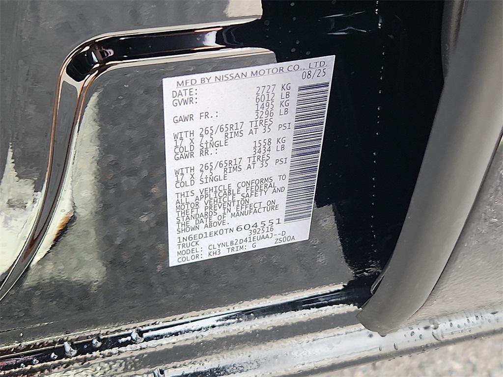 new 2026 Nissan Frontier car, priced at $37,200