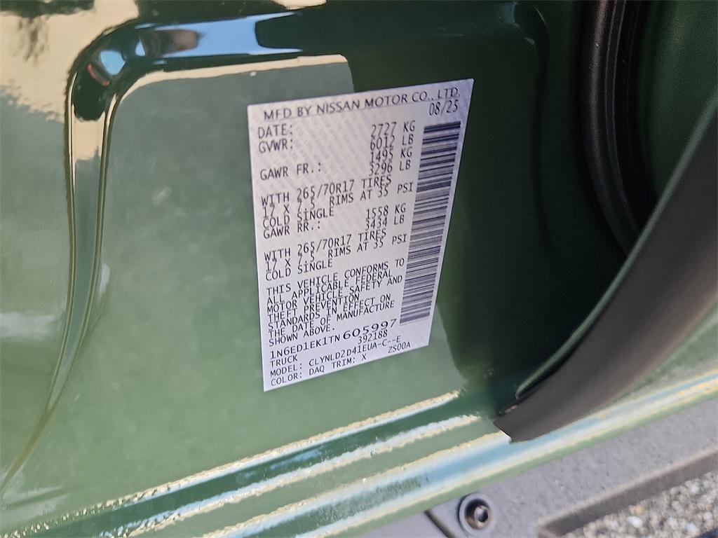 new 2026 Nissan Frontier car, priced at $40,546