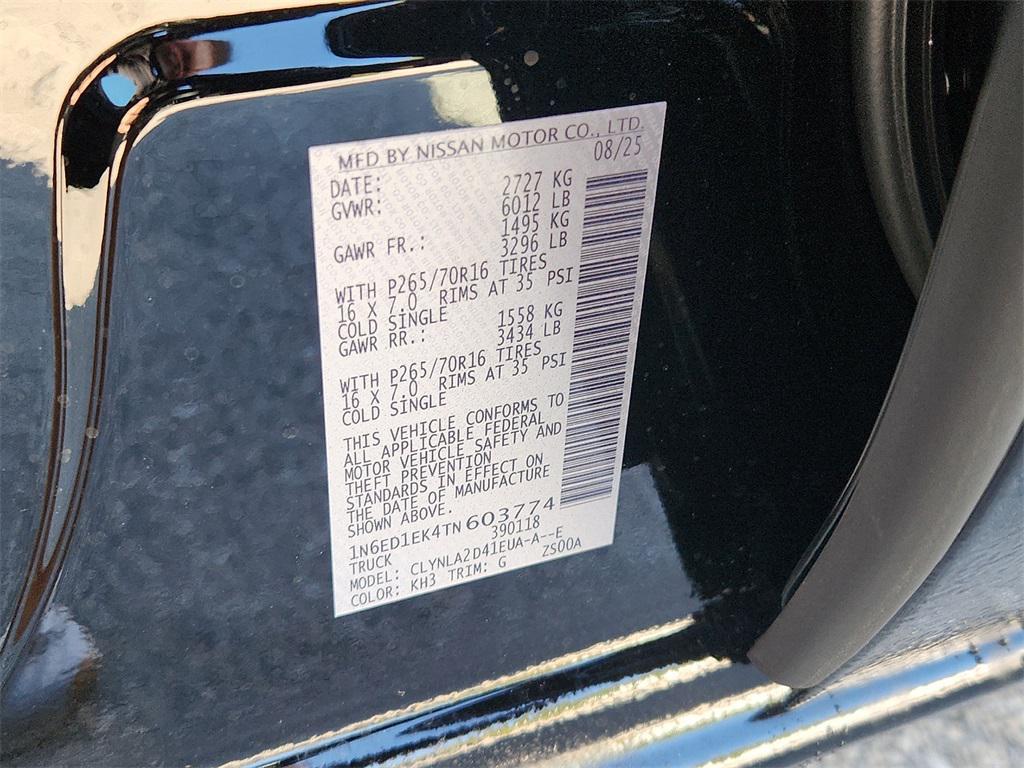 new 2026 Nissan Frontier car, priced at $32,589