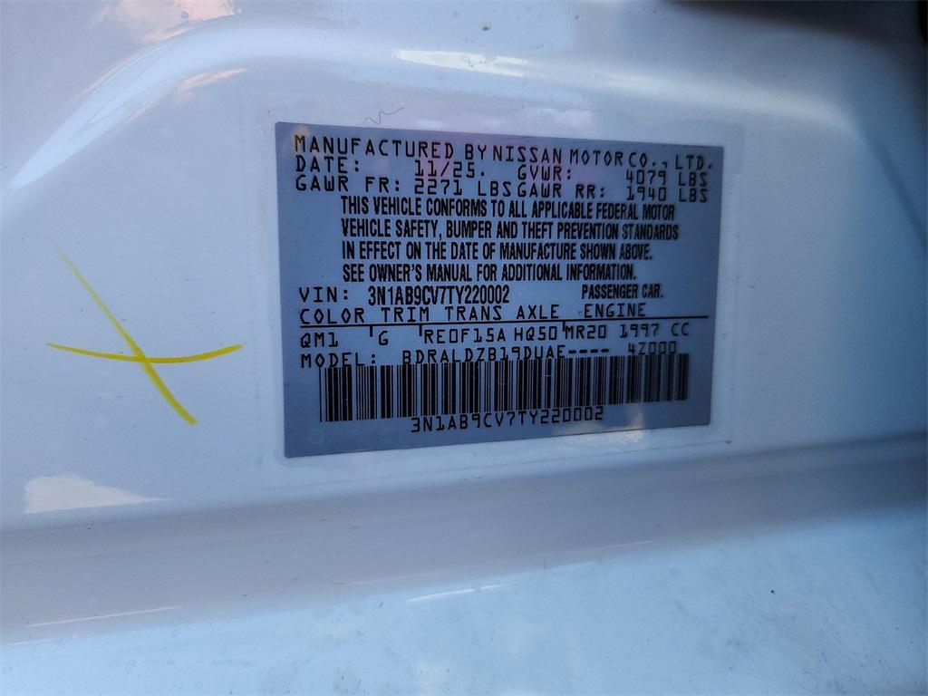 new 2026 Nissan Sentra car, priced at $24,119