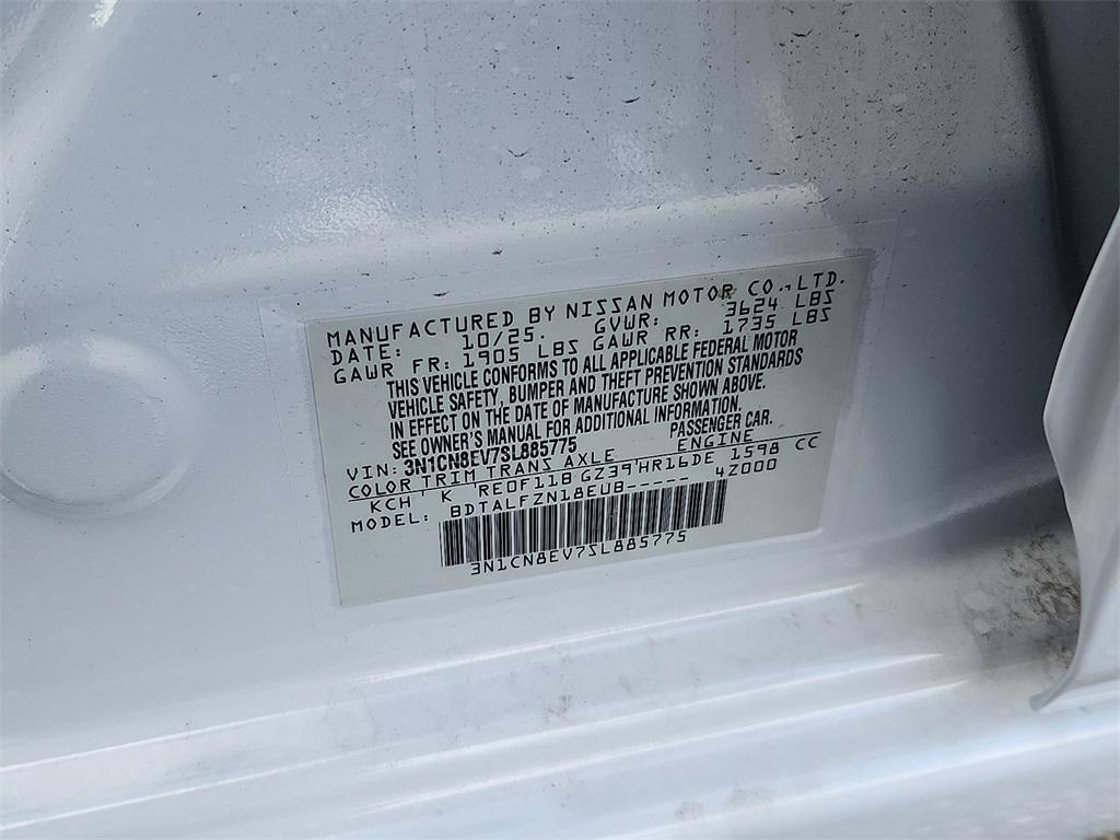 new 2025 Nissan Versa car, priced at $19,485