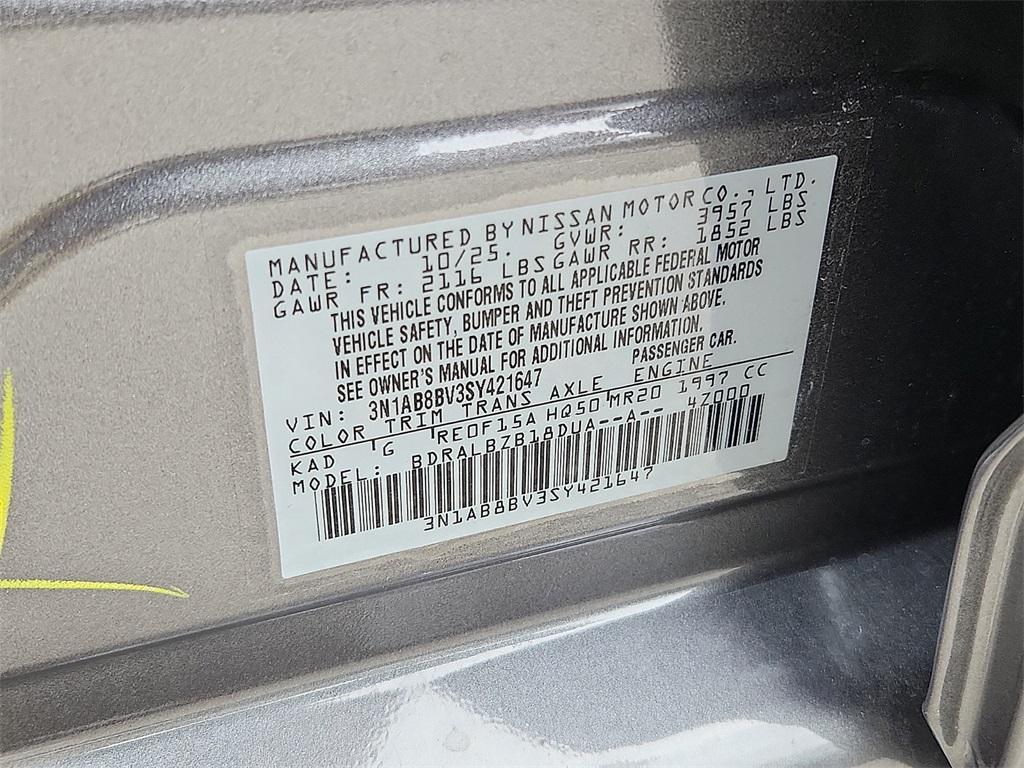 new 2025 Nissan Sentra car, priced at $19,141