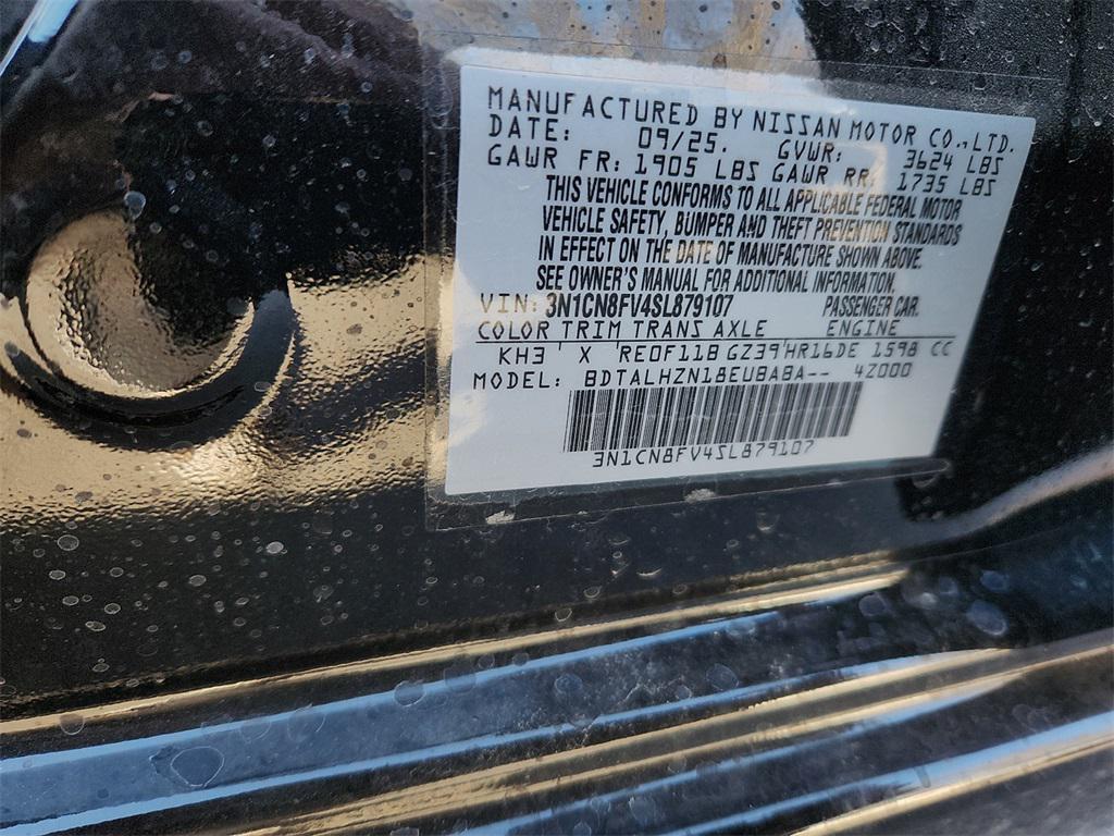 new 2025 Nissan Versa car, priced at $20,071